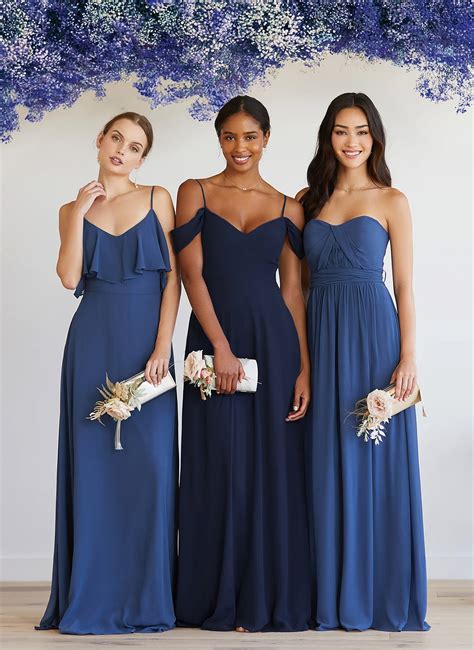 formal navy blue dress for wedding